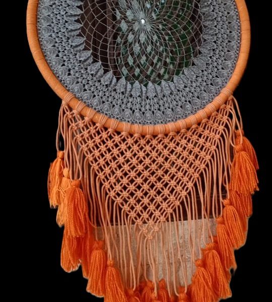 Dream Catcher Orange & Gray