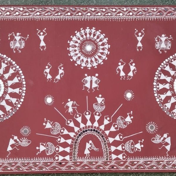 Mandana warli Fusion Art Painting